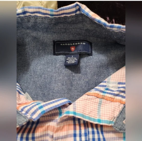 Men's Plaid Saddlebred Button Down Shirt - Picture 4 of 11